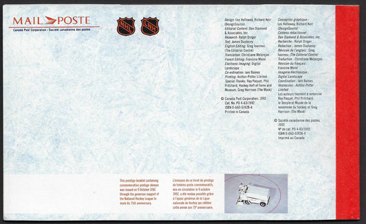 BK148 - 42¢ NHL Prestige Booklet of 25 (3 panes)