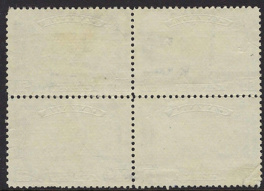 back of Canada 176 block of 4