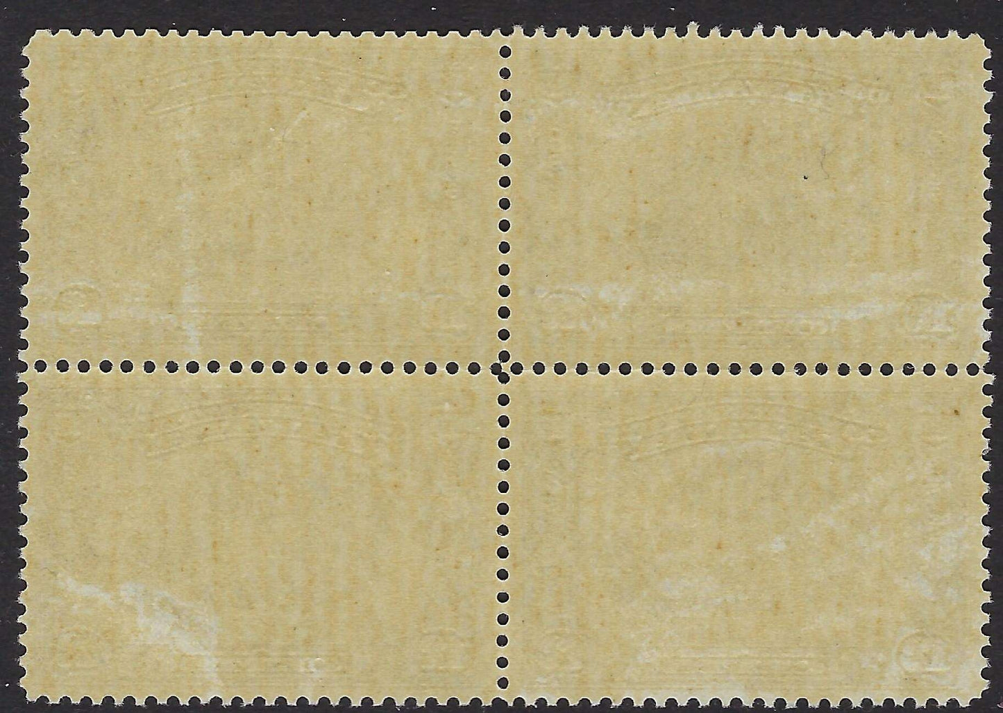 Back of Block of 145 - 12c Map of Canada