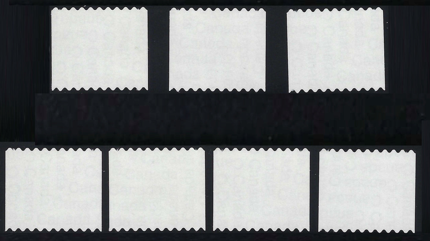 Back of Set of 7 Canadian NHL Hockey Pucks