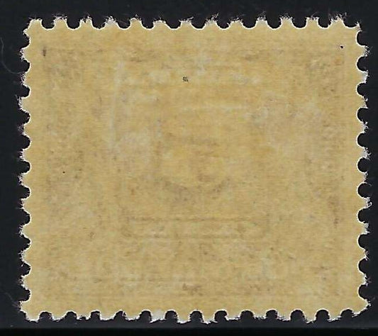 Back of Canada J9 5c Postage Due
