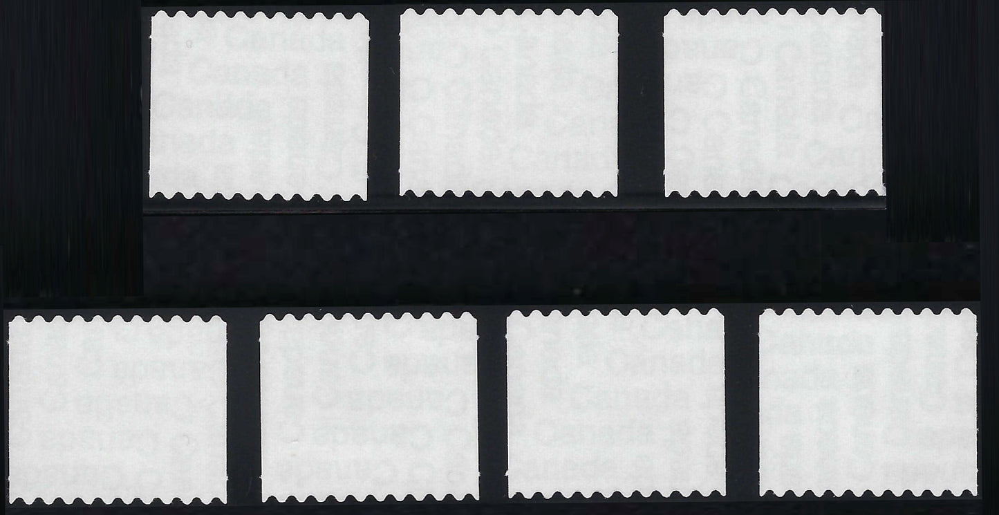 Back of Set of 7 Canadian NHL Zambonis