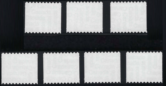 Back of Set of 7 Canadian NHL Zambonis