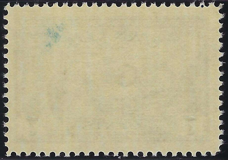 Back of Canada CO2 7c Canada Goose Air Mail G overprint official
