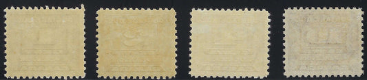 Back of Canada J11-14 Postage Due Set