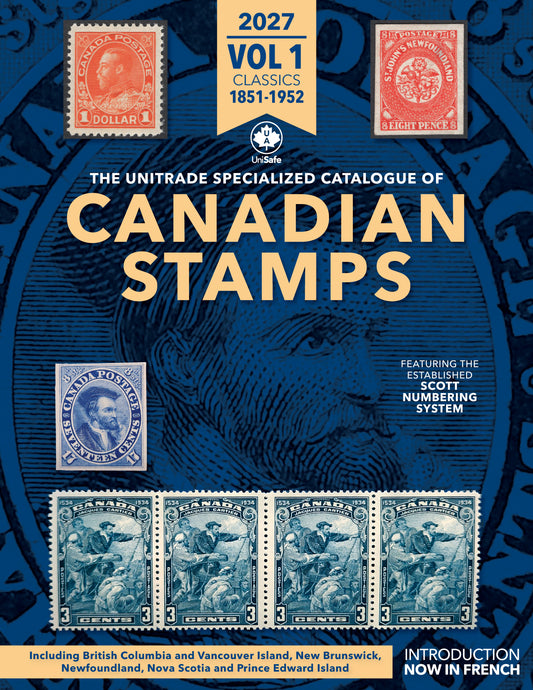 Pre-Order SAVE $20 - 2027 Unitrade Specialized Catalogue of Canadian Stamps