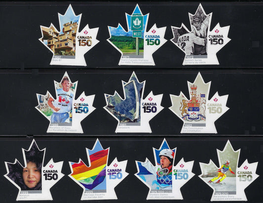 Set of 10 Canada 150 Celebration