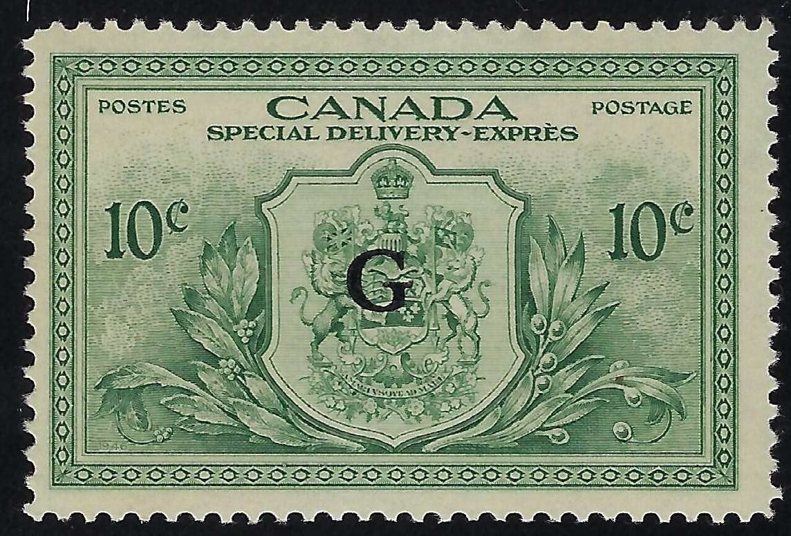 Canada EO2 - Mint 10¢ Official G overprint Special Delivery F-VF-NH