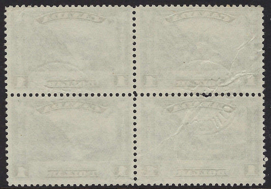 Back of Canada 177 block of 4