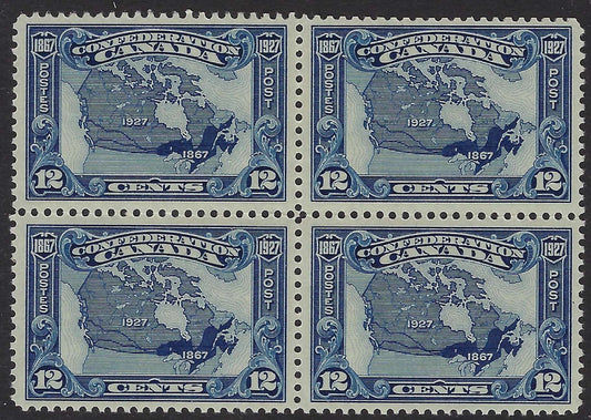 Block of 145 - 12c Map of Canada
