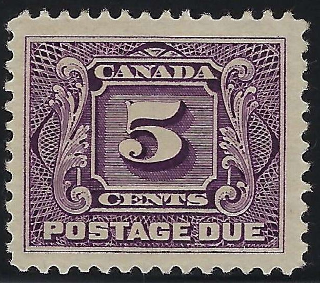 Canada J4 - Mint 5¢ First Postage Due Issue VF-NH