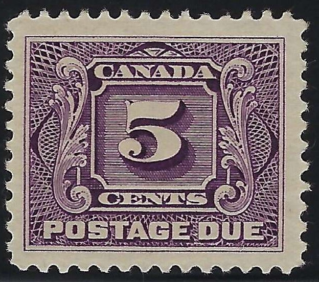 Canada J4 5c Postage Due