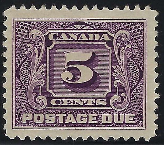 Canada J4 5c Postage Due