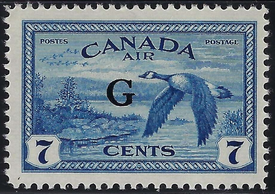 Canada CO2 - Mint 7¢ Goose Official G overprint Air Mail VF-NH