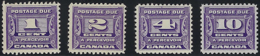 Canada J11-14 Postage Due Set