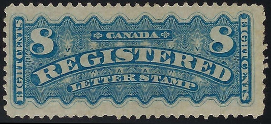 Canada F3 8c Registered Letter Stamp